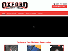 Tablet Screenshot of oxfordscreenprinting.com